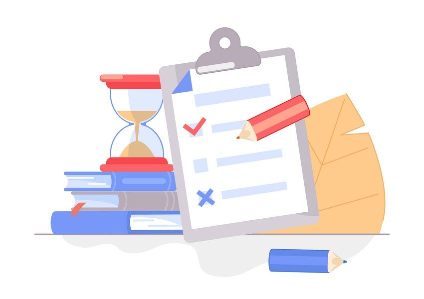 A vector illustration of a clipboard with a check mark, perfect for a last-minute review of MCCQE Part 1.